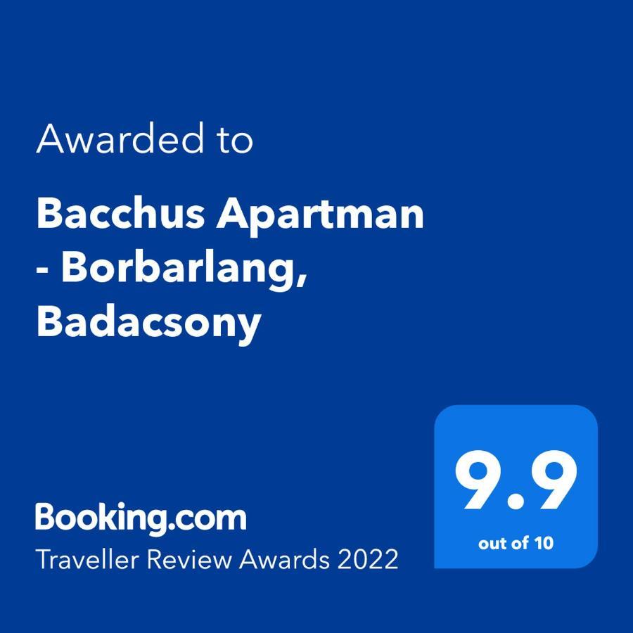 Bacchus Apartman - Borbarlang, Badacsony Бадачоньтомай Экстерьер фото